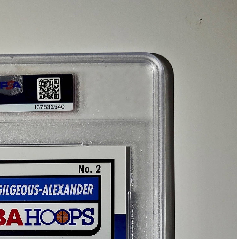 Shai Gilgeous-Alexander 2023 Panini Premium Stock NBA Hoops #2 Jumbo PSA 9 Mint