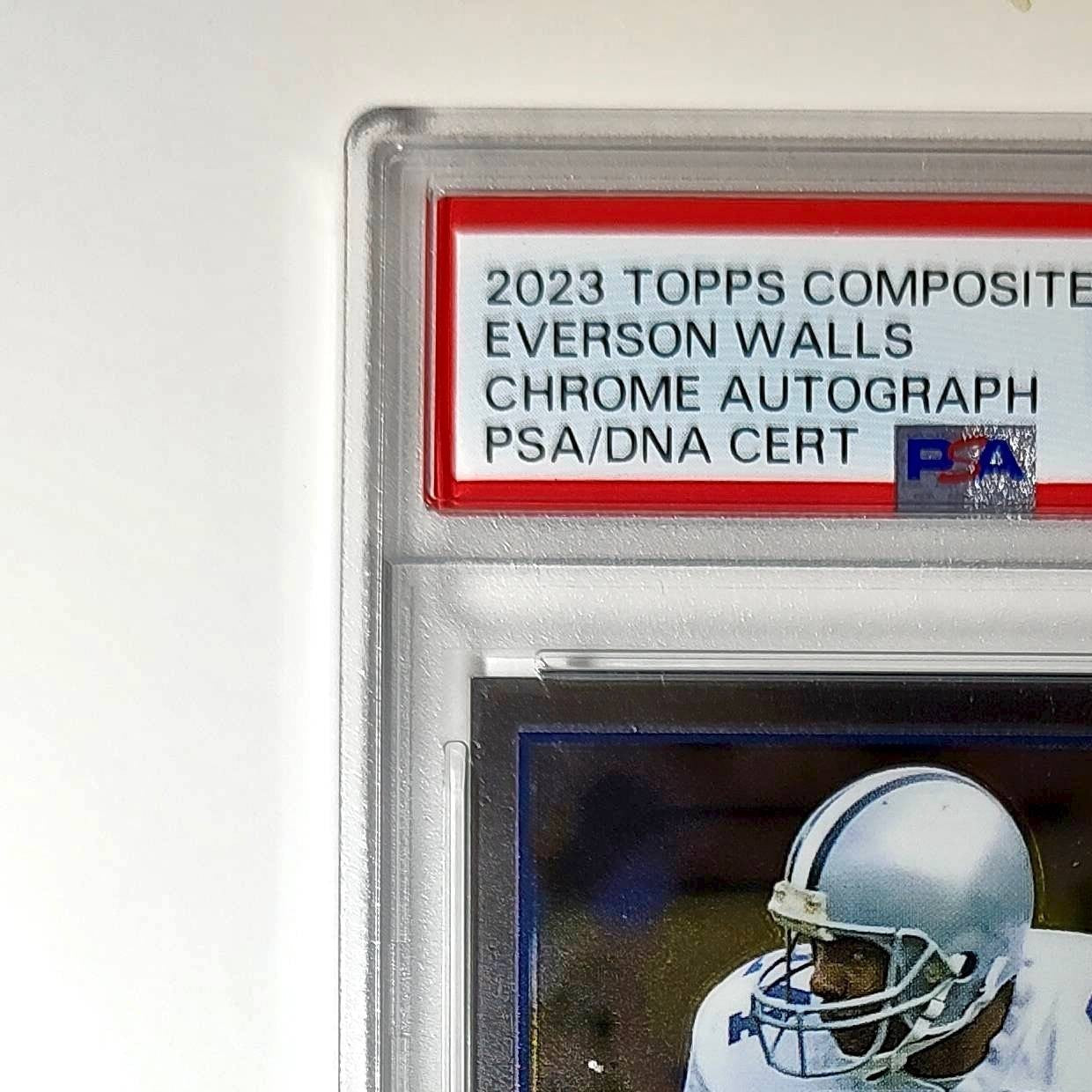 Everson Walls 2023 Topps Chrome #TCA-EW PSA 10 Auto 10