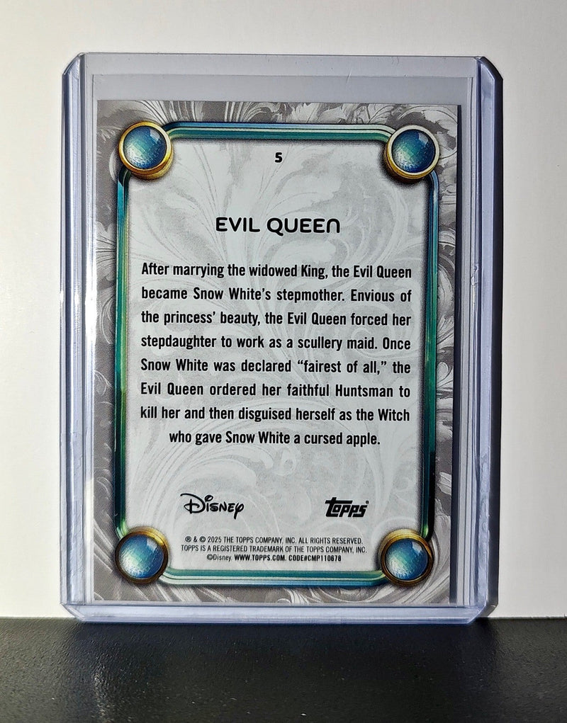 Evil Queen 2025 Topps Disney Wonder #5 Card Snow White and the Seven Dwarfs