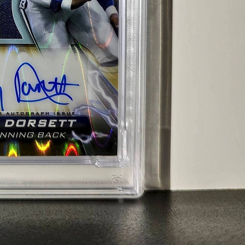 Tony Dorseett 2023 Topps #RPA-TDR Resurgence Patch Gold 41/50 PSA 8 Auto 10