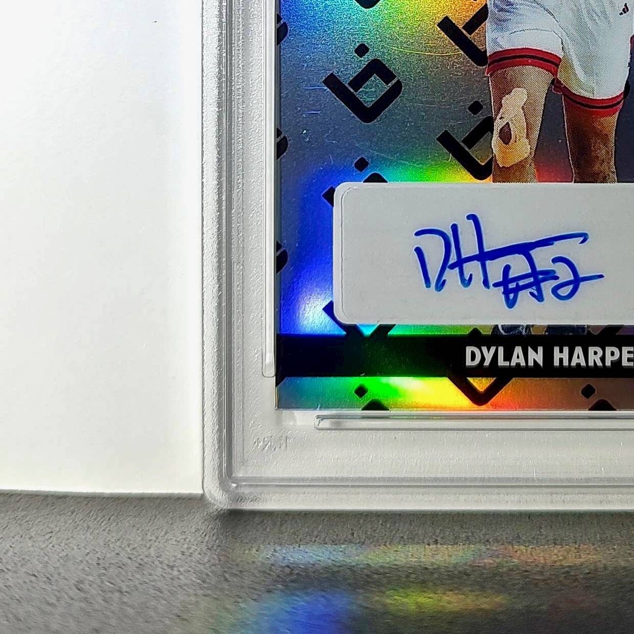 Dylan Harper 2025 Leaf Metal #BILA-DH1 Refractor PSA 9 Auto 10