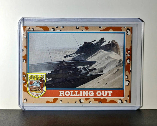 Rolling Out 1991 Topps Desert Storm #91 Card
