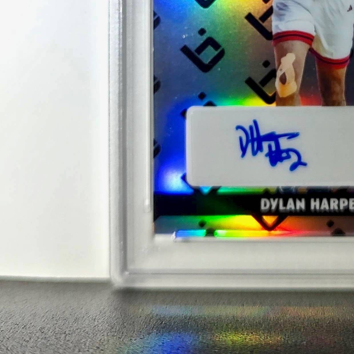 Dylan Harper 2025 Leaf Metal #BILA-DH1 Refractor PSA 9 Auto 10