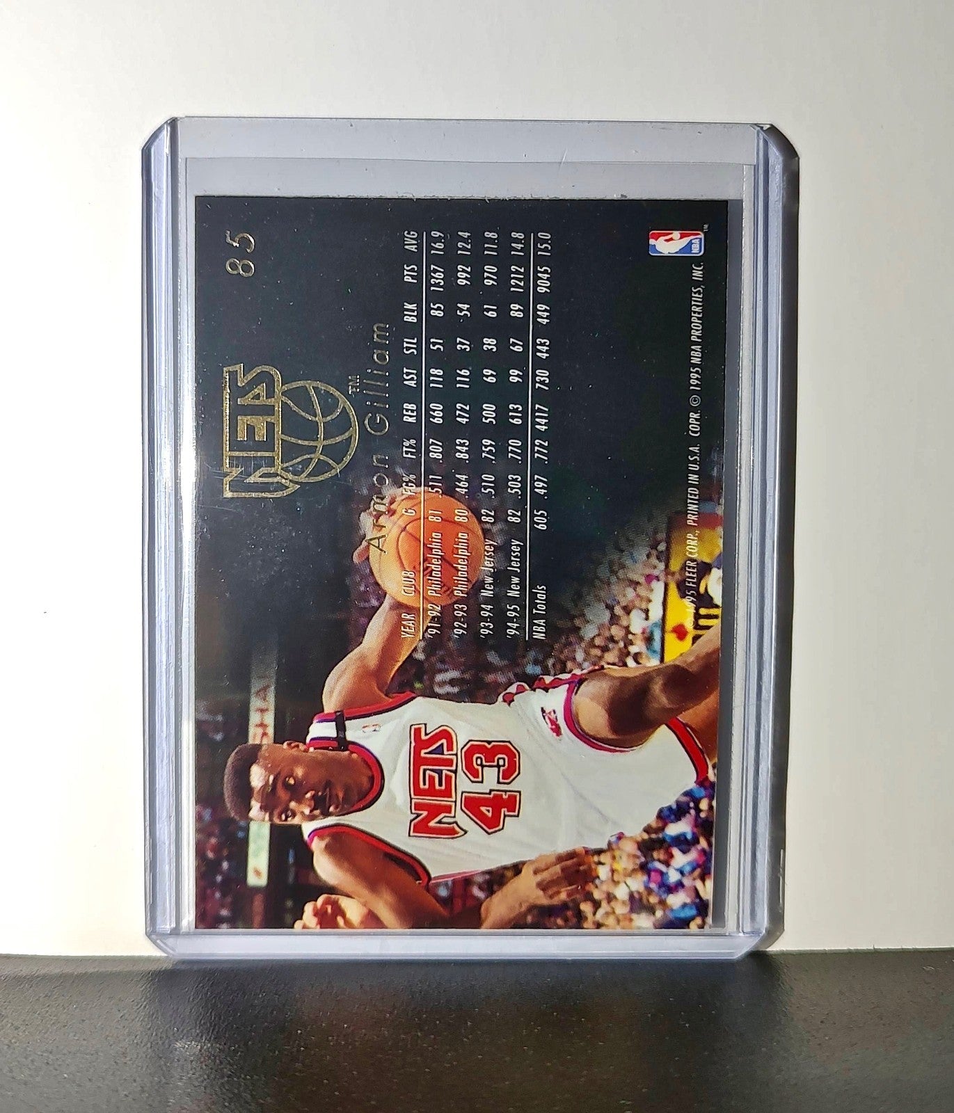 Armon Gilliam 1995-96 Flair NBA #85 Card New Jersey Nets
