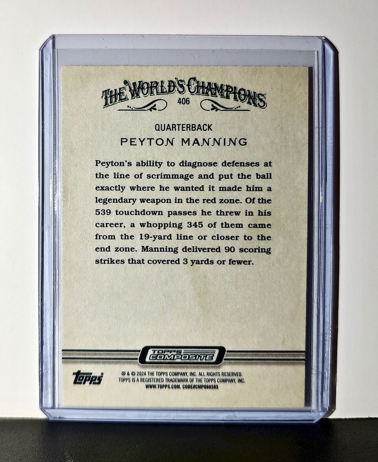 Peyton Manning 2023 Topps Allen & Ginter NFL #406 Card Indianapolis Colts