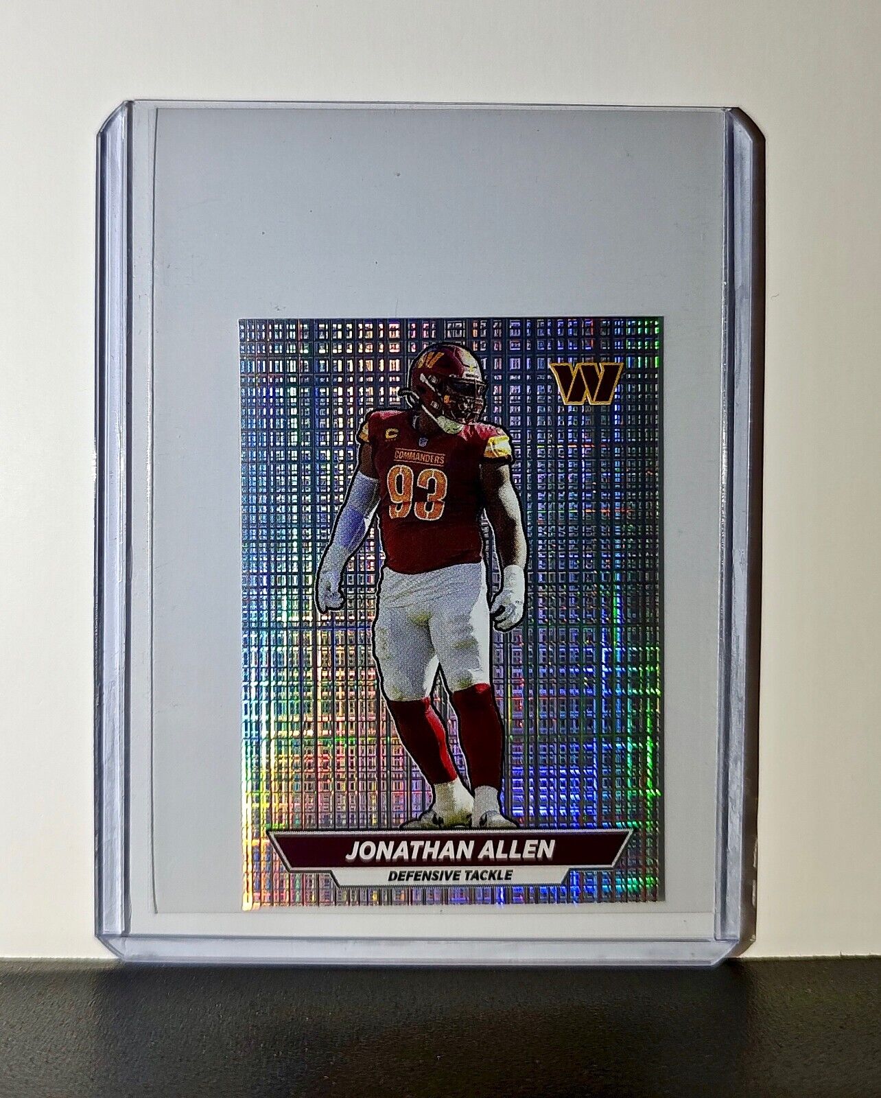 Jonathan Allen 2024 Panini NFL Sticker #346 Foil Washington Commanders