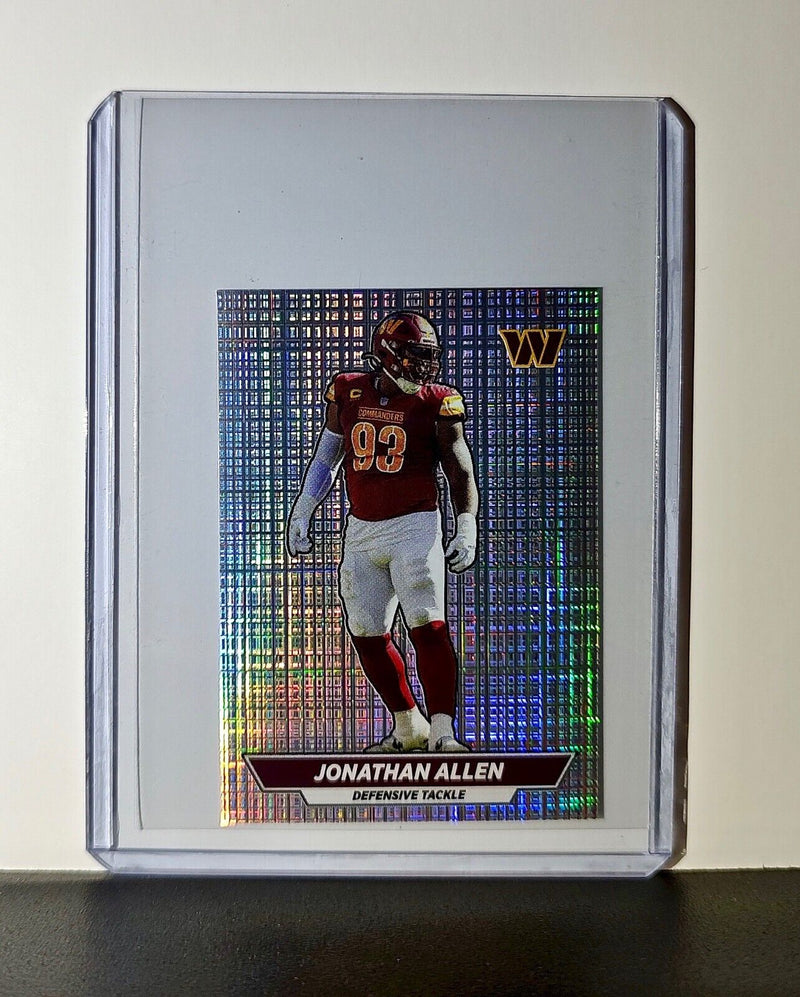 Jonathan Allen 2024 Panini NFL Sticker #346 Foil Washington Commanders