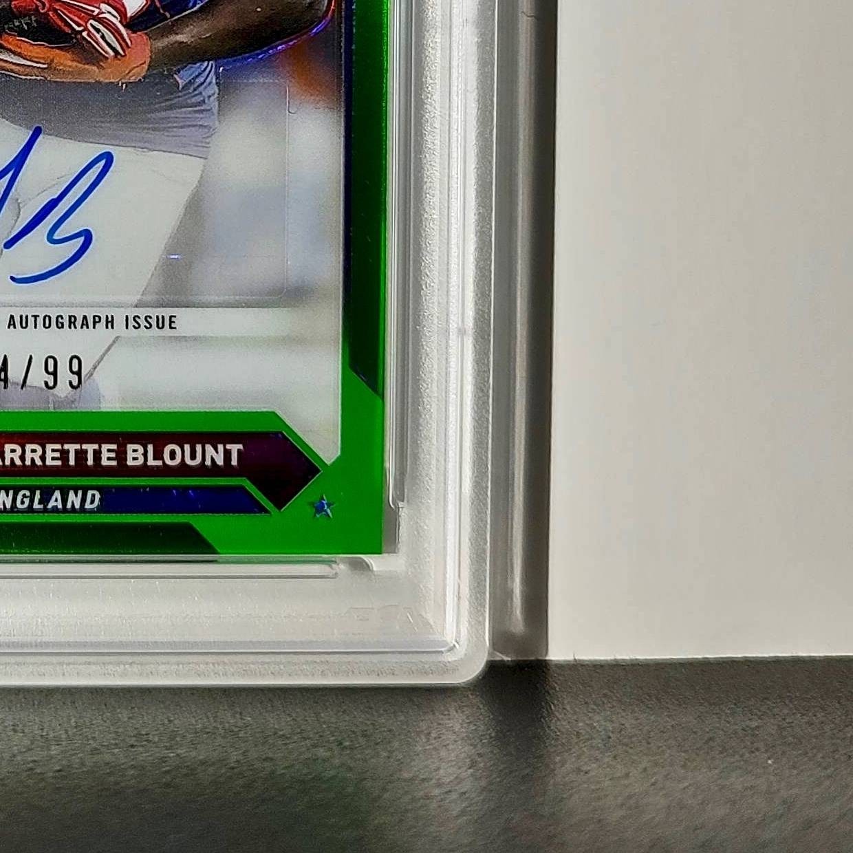 LeGarrette Blount 2023 Topps Chrome #TCA-LB Green Refractor 14/99 PSA 10 Auto 10