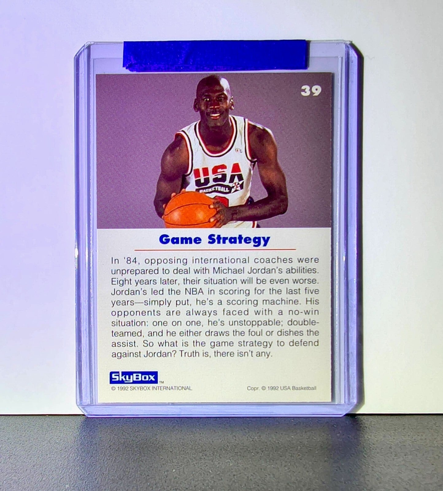 Michael Jordan 1992-93 Skybox USA Basketball #39 Basketball Card Chicago Bulls