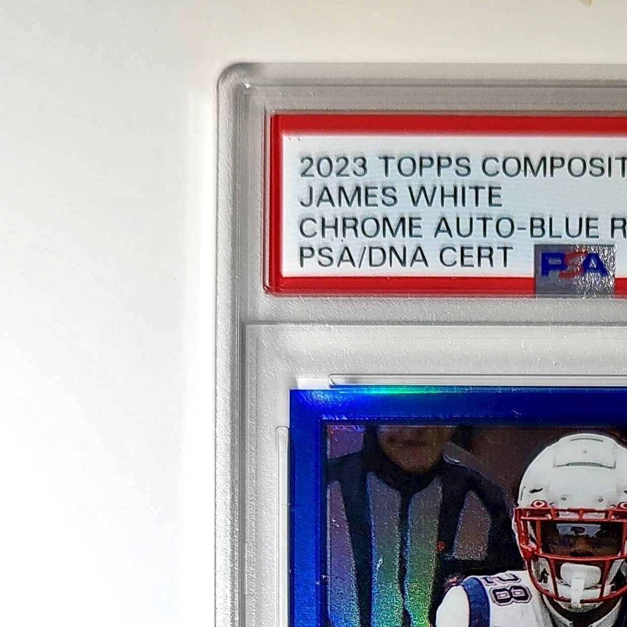 James White 2023 Topps Chrome #TCA-JWH Blue Refractor 12/150 PSA 10 Auto 10