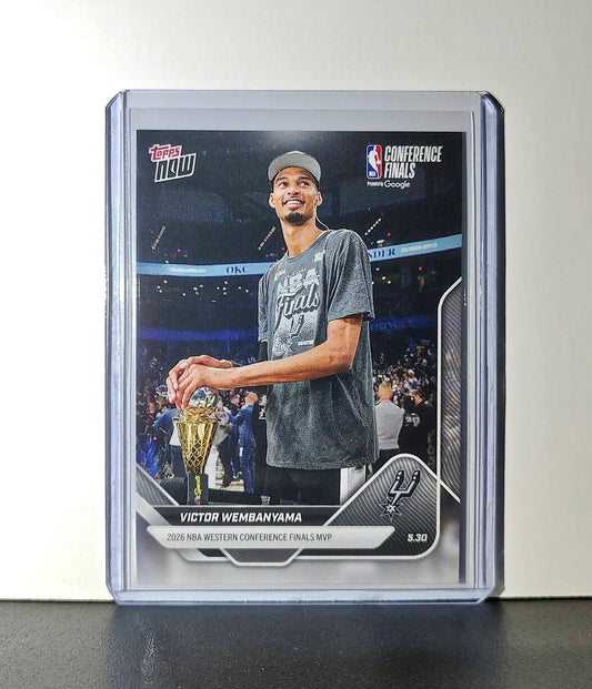 Victor Wembanyama 2025-26 Topps Now #324 Western Conference Finals MVP Spurs