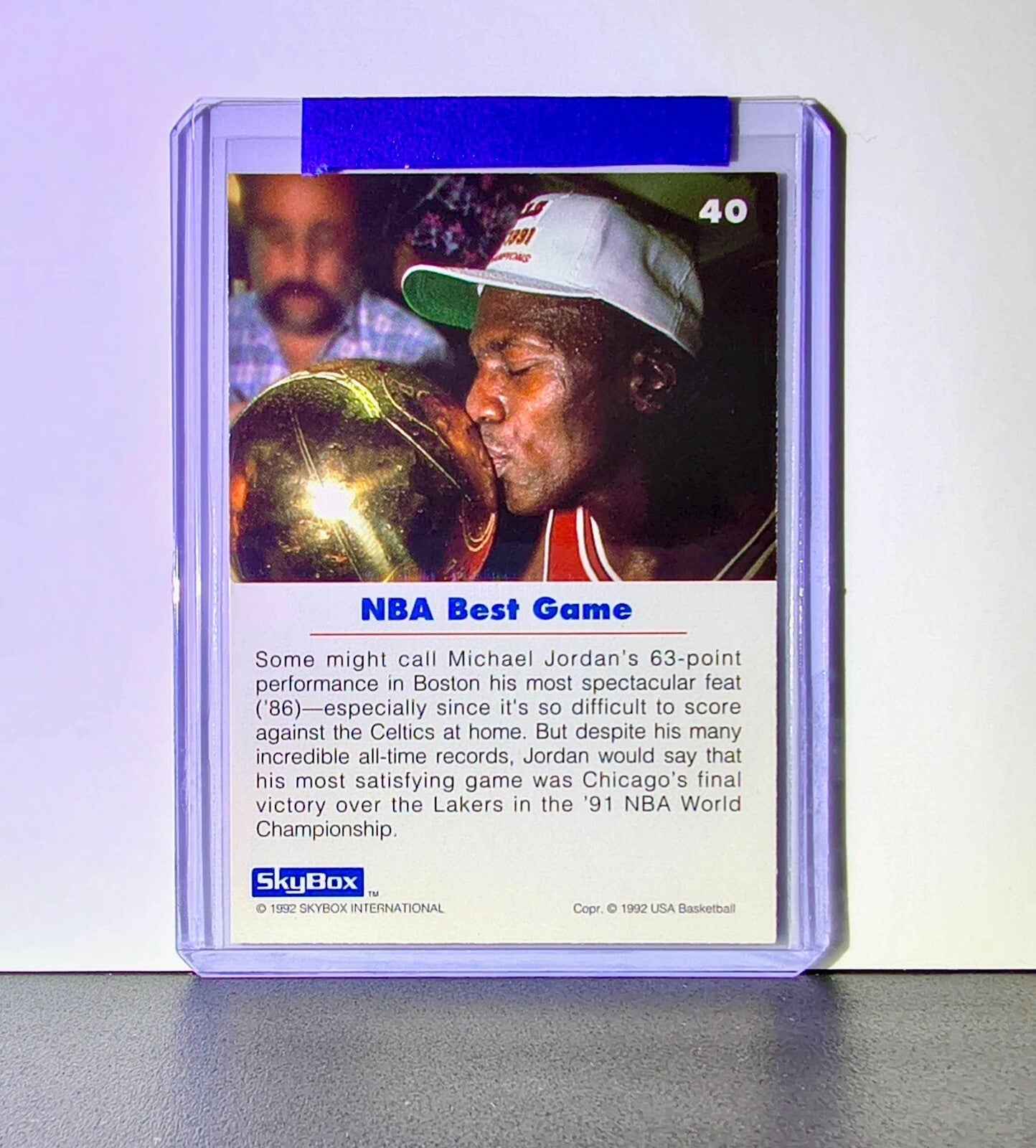 Michael Jordan 1992-93 Skybox USA Basketball #40 Basketball Card Chicago Bulls