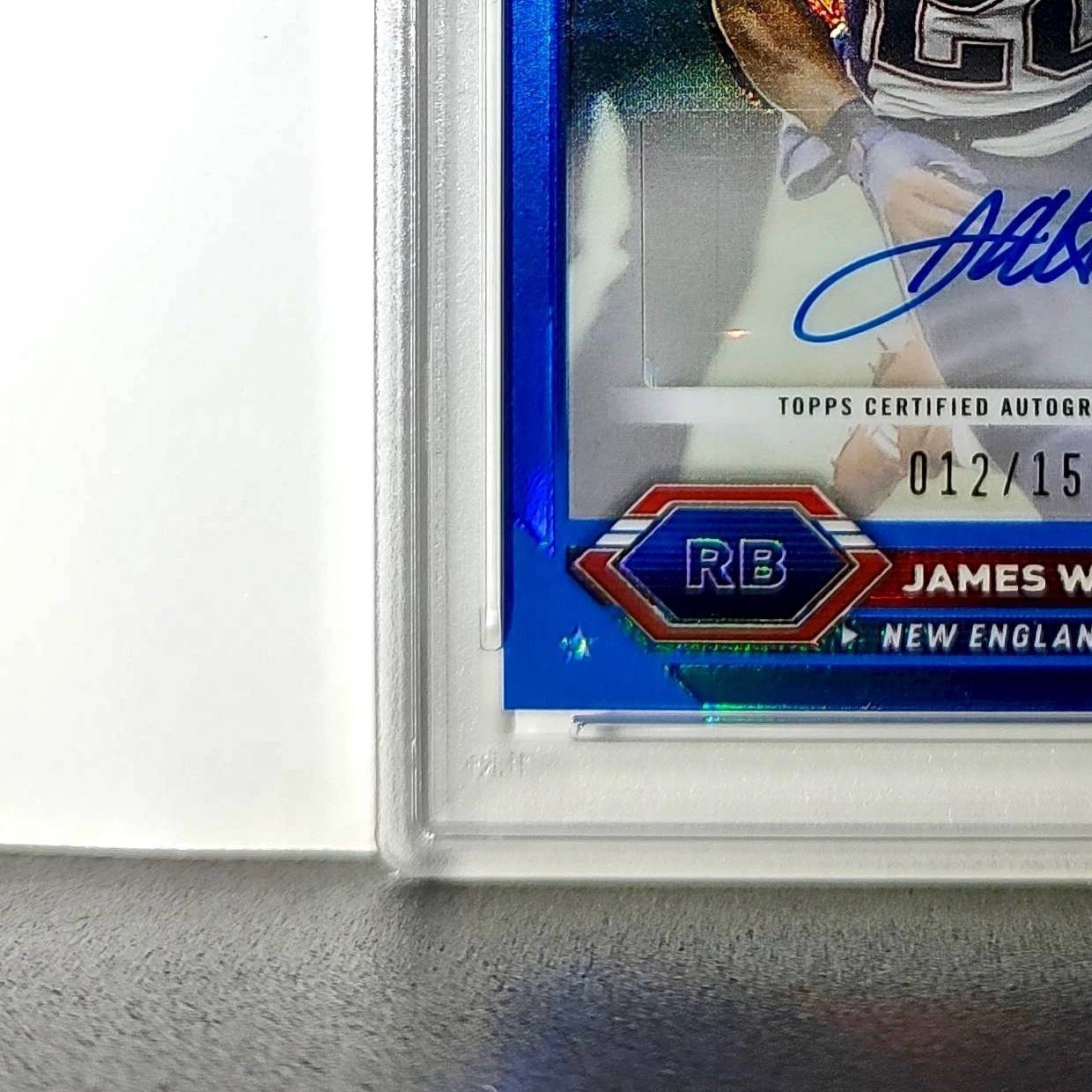 James White 2023 Topps Chrome #TCA-JWH Blue Refractor 12/150 PSA 10 Auto 10