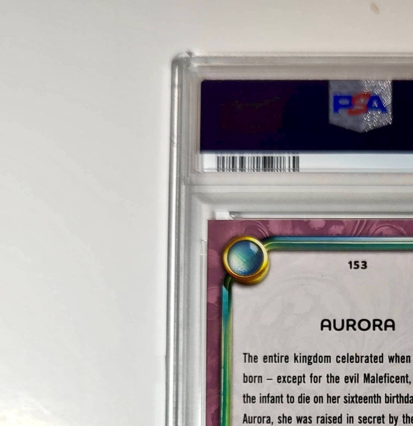 Aurora 2025 Topps Disney Cartoon Princess #153 Card Sleeping Beauty PSA 9