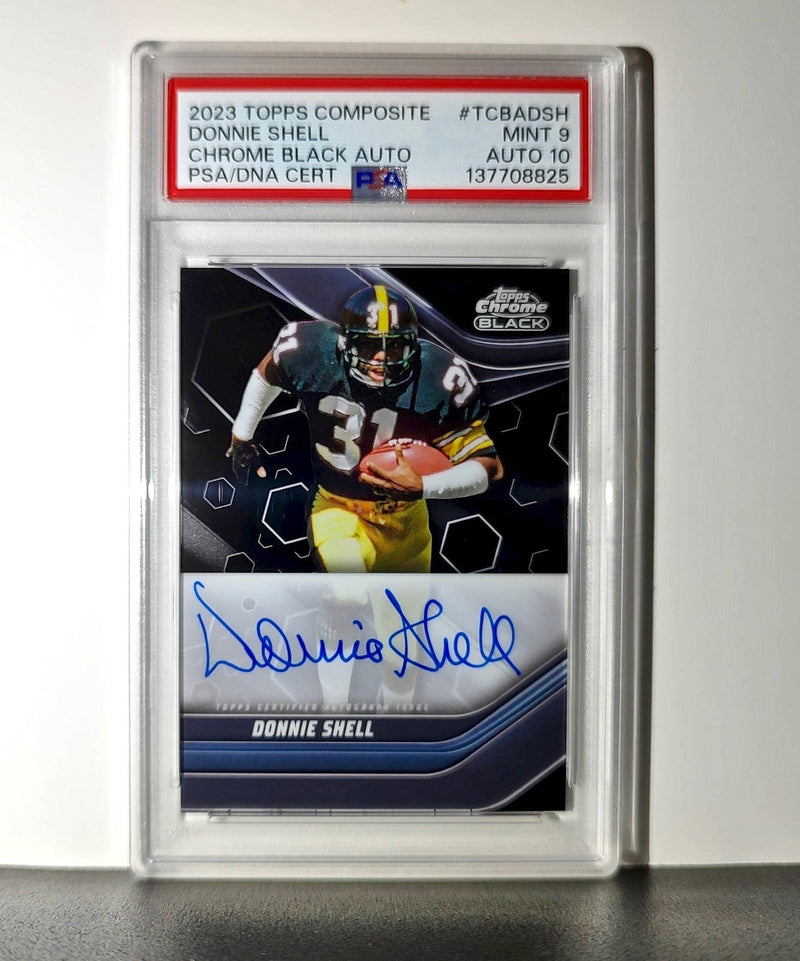 Donnie Shell 2023 Topps Chrome Black #TCBA-DSH PSA 9 Auto 10