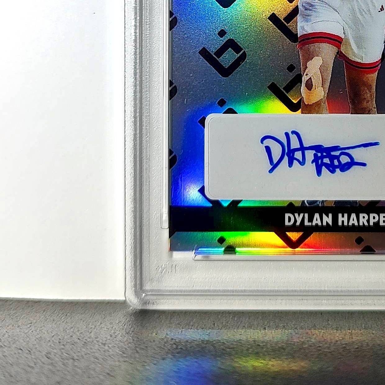 Dylan Harper 2025 Leaf Metal #BILA-DH1 Refractor PSA 9 Auto 10