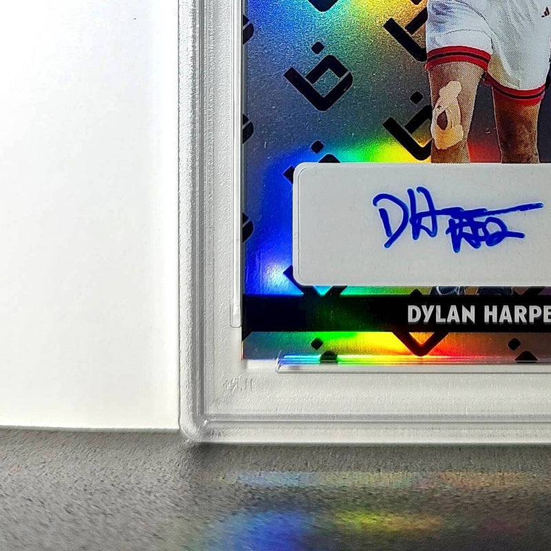 Dylan Harper 2025 Leaf Metal #BILA-DH1 Refractor PSA 9 Auto 10