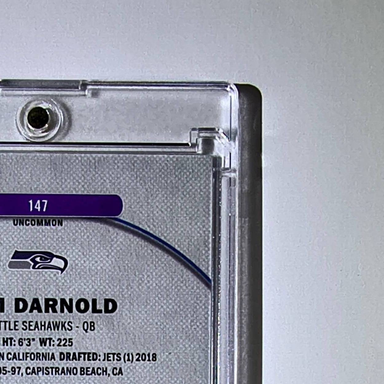 Sam Darnold 2025 Topps Finest Nebula NFL #147 Uncommon Purple Refractor 191/200
