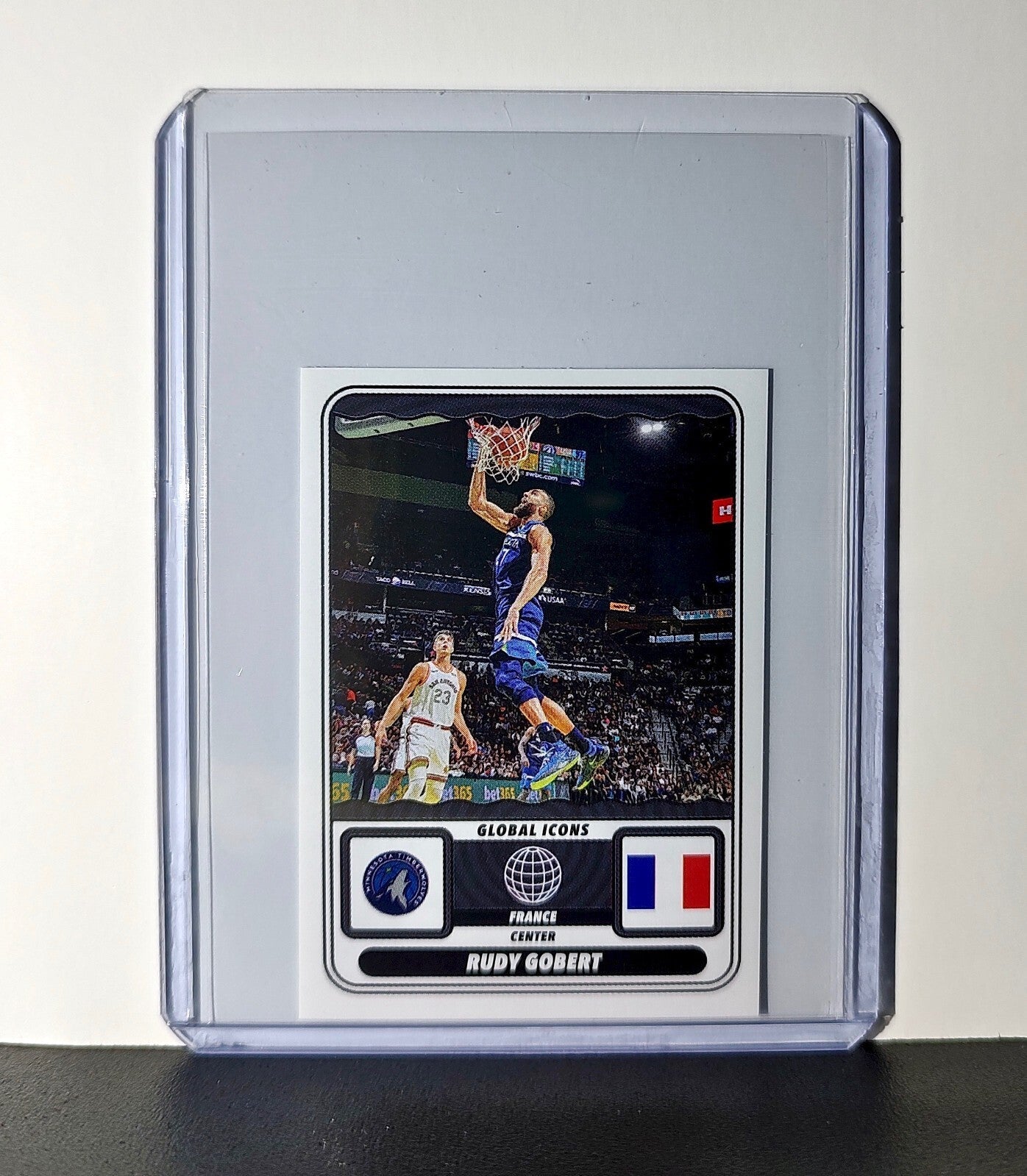 Rudy Gobert Global Icons 2024-25 Panini NBA #68 Sticker Minnesota Timberwolves