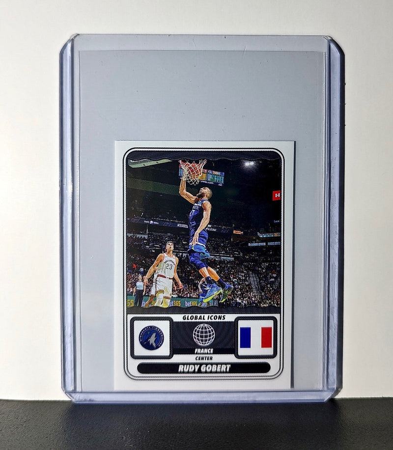 Rudy Gobert Global Icons 2024-25 Panini NBA #68 Sticker Minnesota Timberwolves