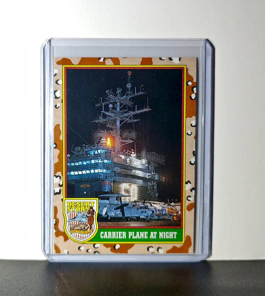 Carrier Plane at Night 1991 Topps Desert Storm #55 Card