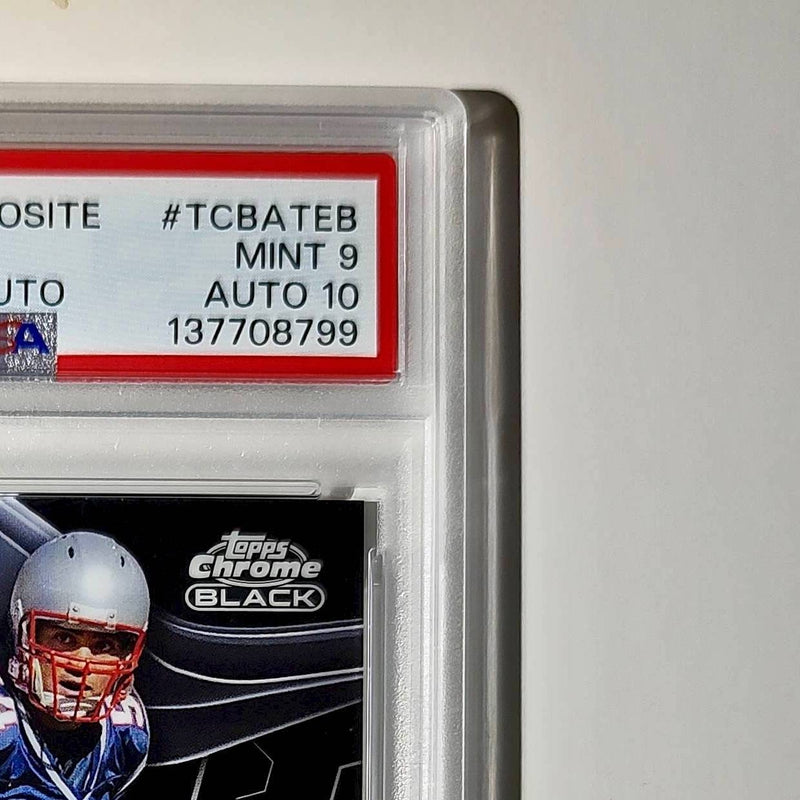 Tedy Bruschi 2023 Topps Chrome Black #TCBA-TEB PSA 9 Auto 10