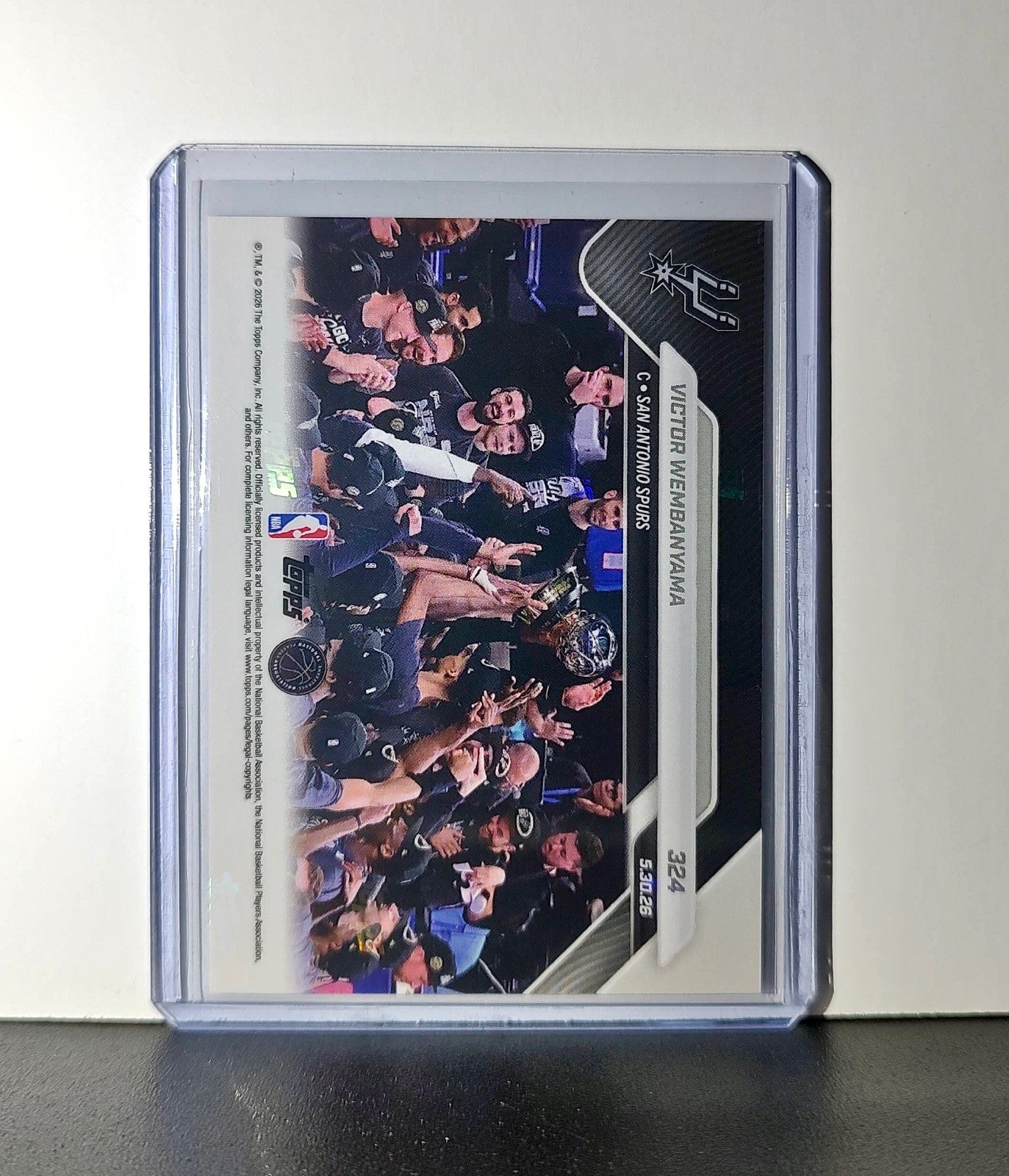 Victor Wembanyama 2025-26 Topps Now #324 Western Conference Finals MVP Spurs