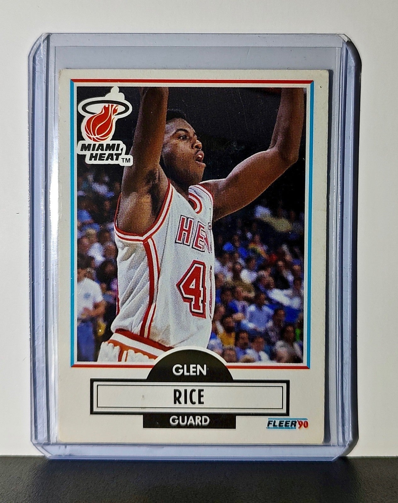 Glen Rice 1990 Fleer NBA #101 Card Miami Heat