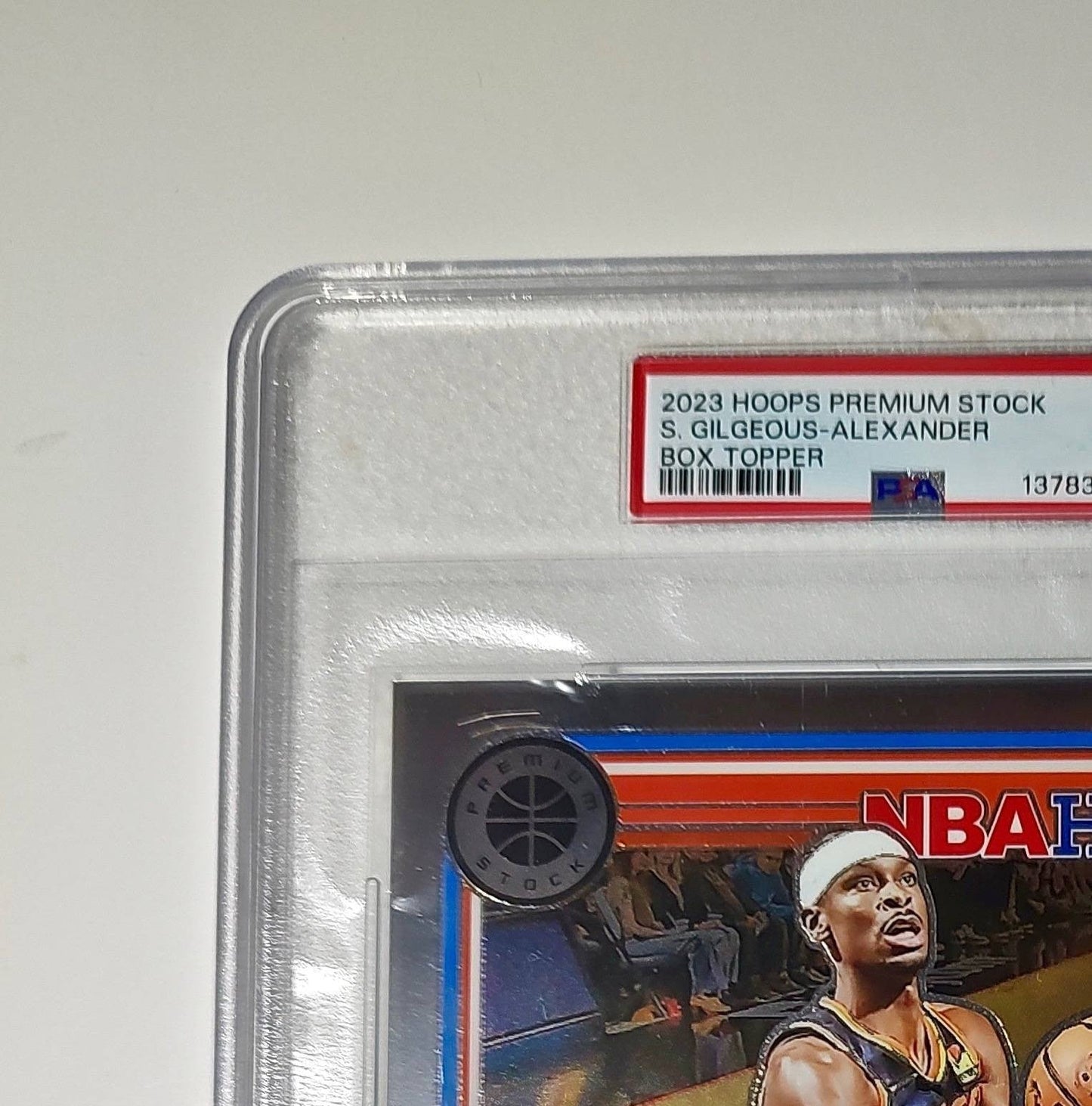 Shai Gilgeous-Alexander 2023 Panini Premium Stock NBA Hoops #2 Jumbo PSA 9 Mint