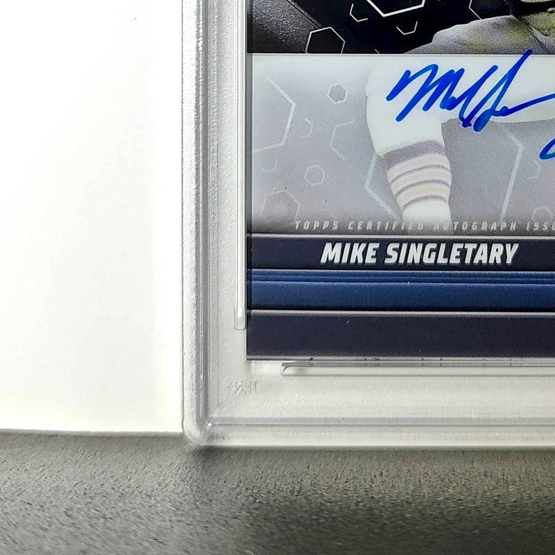 Mike Singletary 2023 Topps Chrome Black #TCAB-MS PSA 9 Auto 10