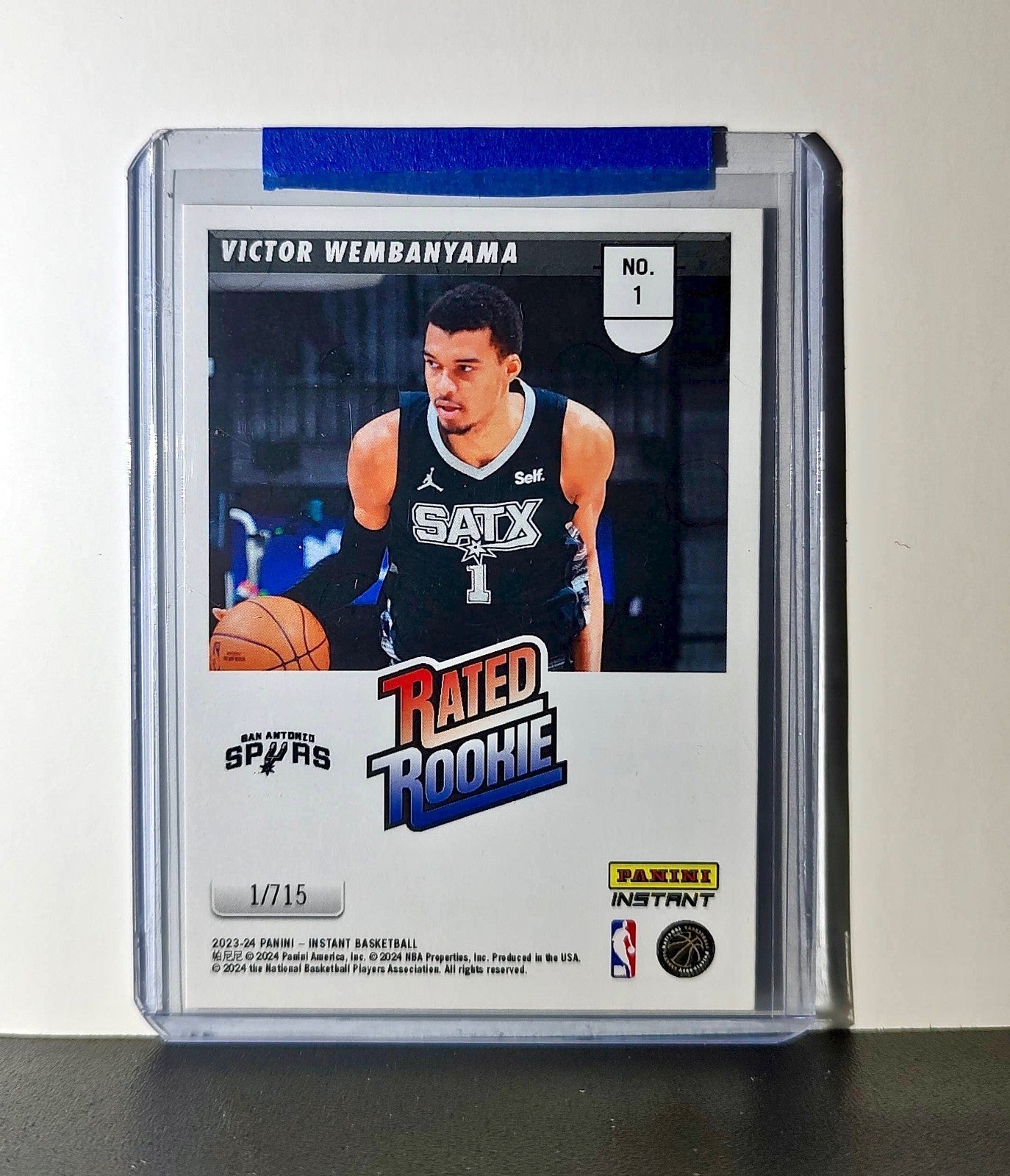 Victor Wembanyama Rookie 2023-24 Panini Donruss Rated Rookie #1 Basketball Card