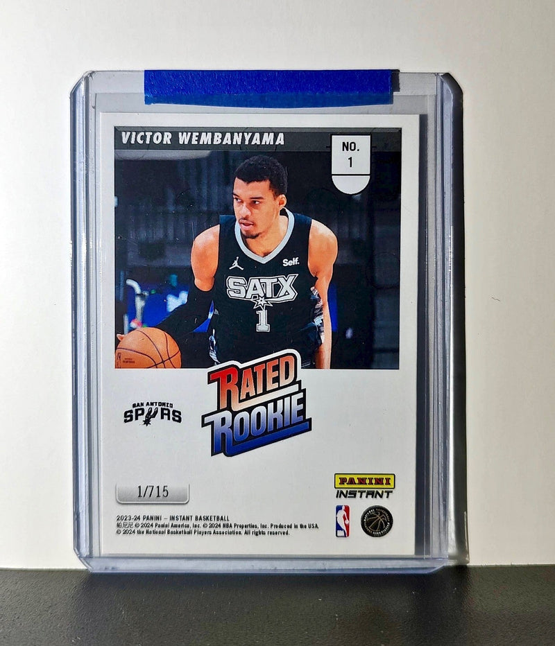 Victor Wembanyama Rookie 2023-24 Panini Donruss Rated Rookie #1 Basketball Card