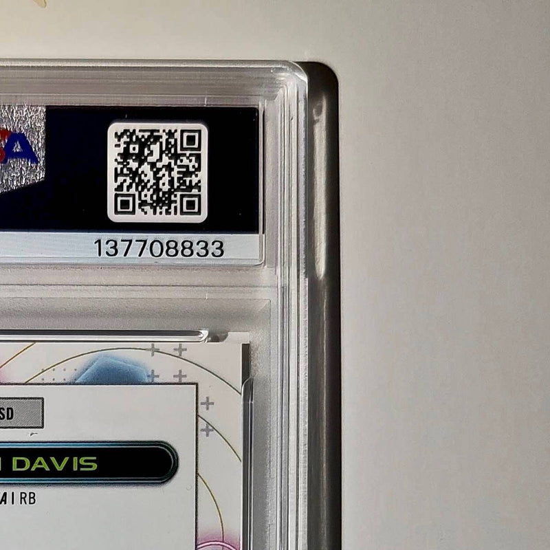 Stephen Davis 2023 Topps Chrome Cosmic #CCA-SD Refractor PSA 10 Auto 10