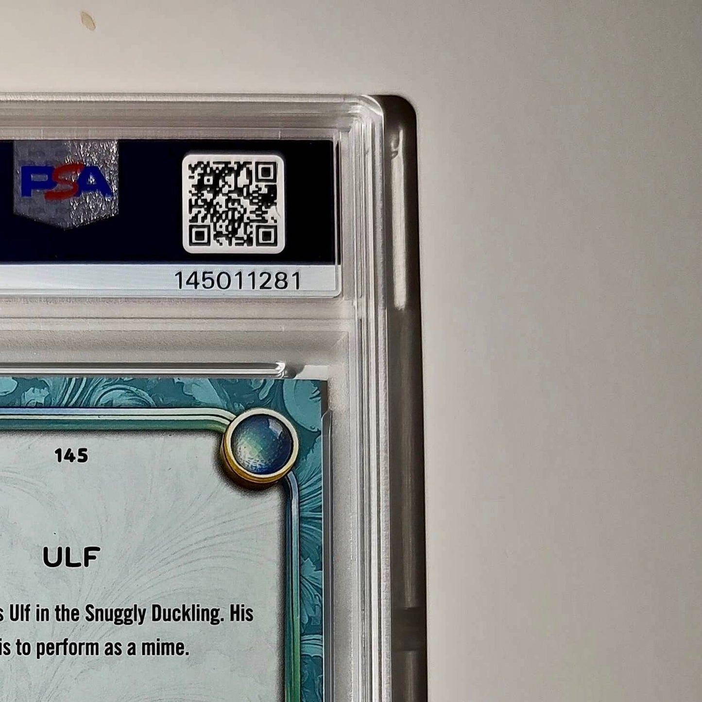 Ulf 2025 Topps Disney Wonder #145 Diamond Card Tangled PSA 9