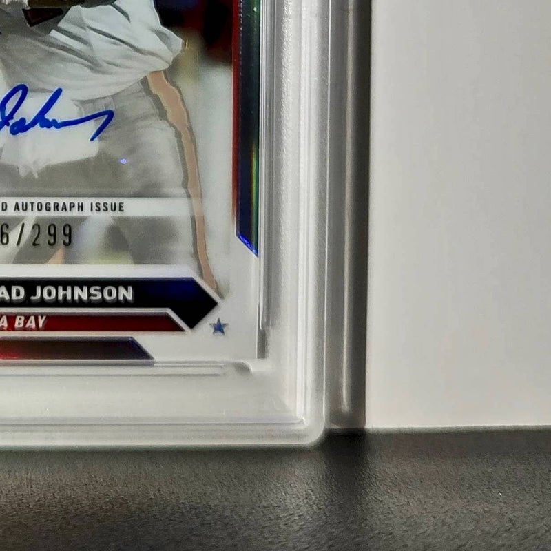 Brad Johnson 2023 Topps Chrome Refractor #TCA-BJO 066/299 PSA 10 Auto 10