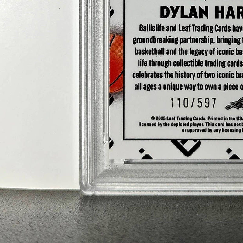 Dylan Harper 2025 Leaf Metal #BILA-DH1 Refractor PSA 9 Auto 10