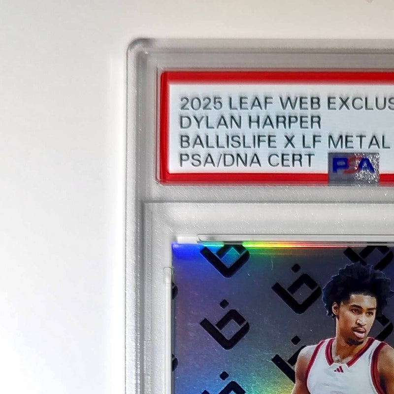Dylan Harper 2025 Leaf Metal #BILA-DH1 Refractor PSA 8 Auto 10