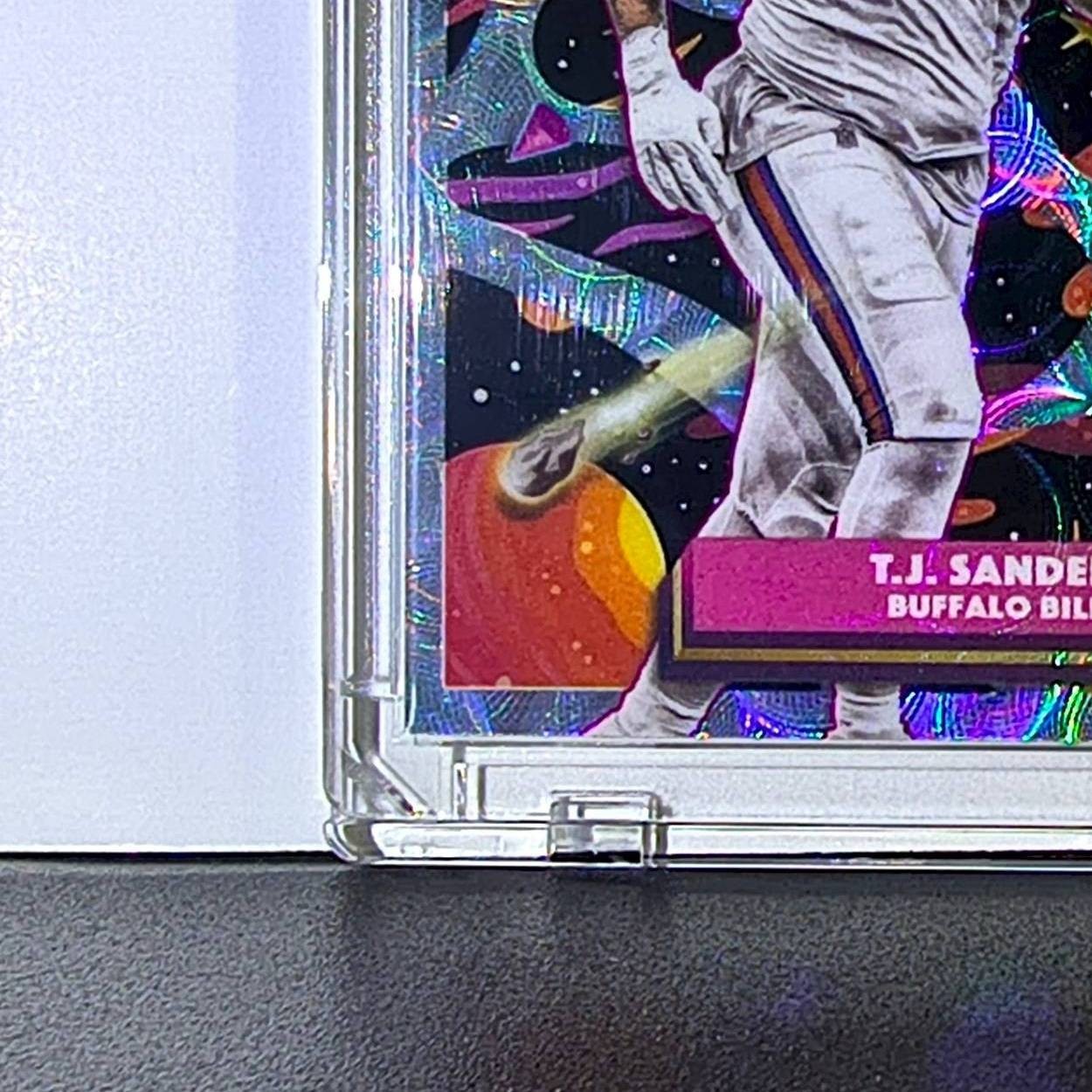 T.J. Sanders Rookie 2025 Topps Chrome Cosmic Nebula NFL #111 Card Buffalo Bills