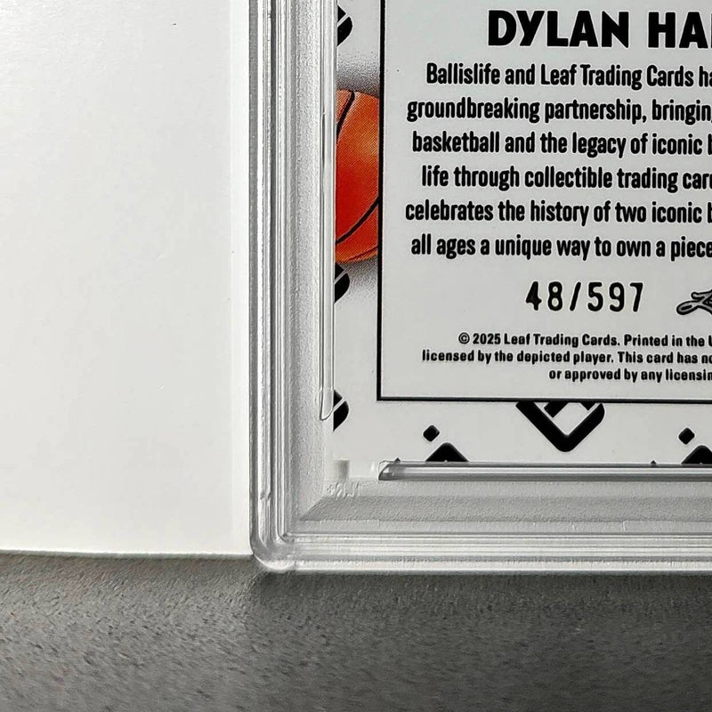 Dylan Harper 2025 Leaf Metal #BILA-DH1 Refractor PSA 9 Auto 10