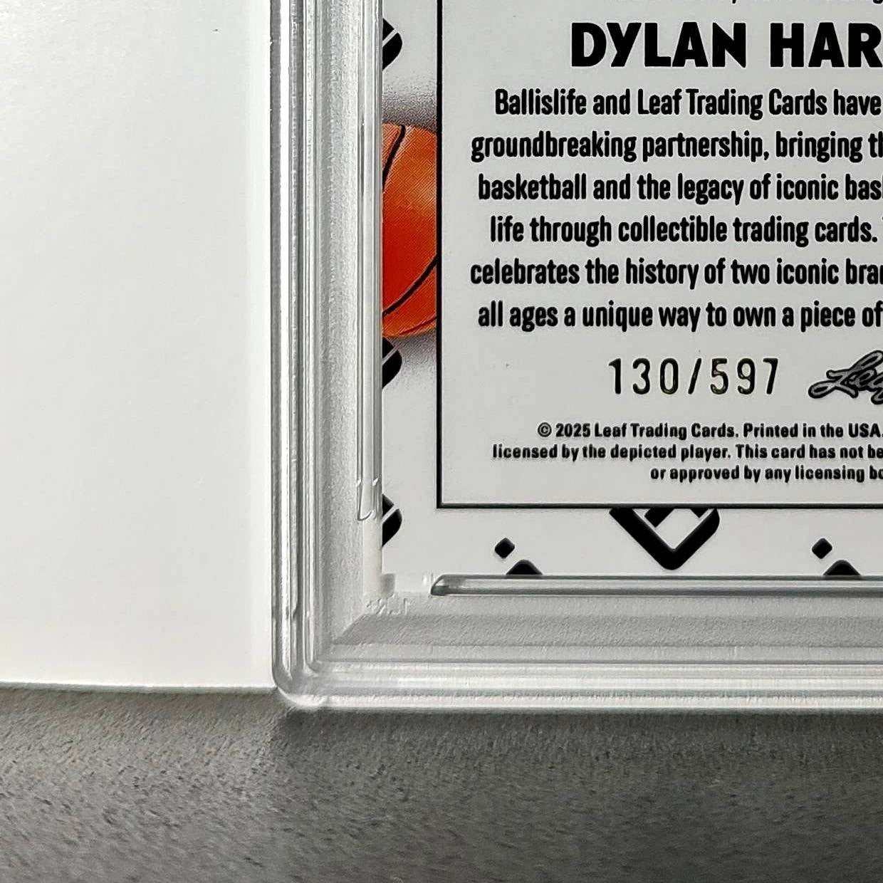 Dylan Harper 2025 Leaf Metal #BILA-DH1 Refractor PSA 8 Auto 10