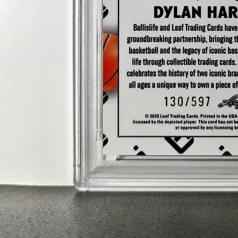 Dylan Harper 2025 Leaf Metal #BILA-DH1 Refractor PSA 8 Auto 10