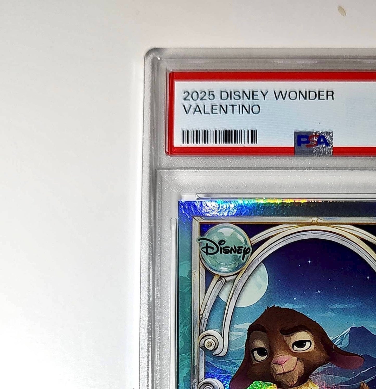 Valentino 2025 Topps Disney Wonder #150 Diamond Card Wish PSA 9
