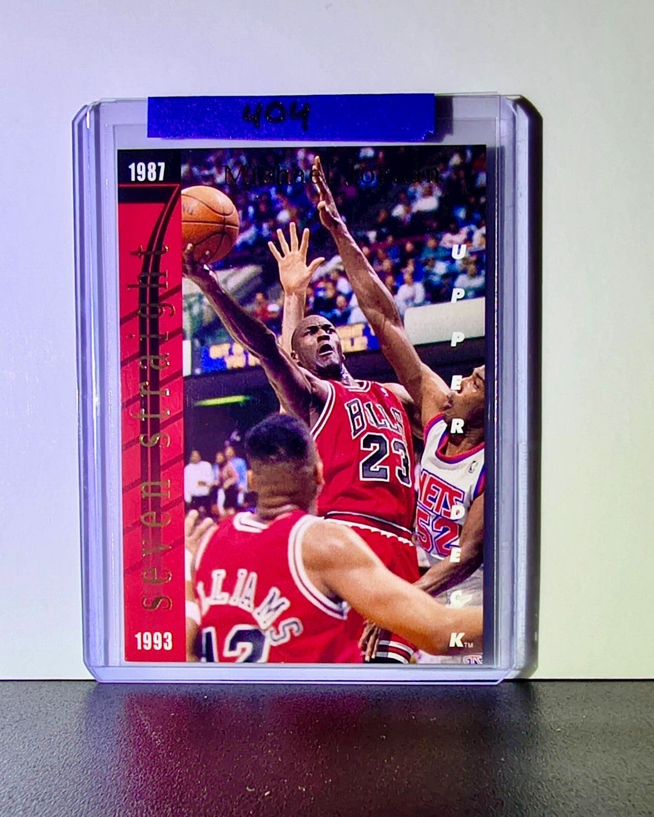 Michael Jordan Wilt Chamberlain 1993-94 Upper Deck Seven Straight SP3 Card Bulls
