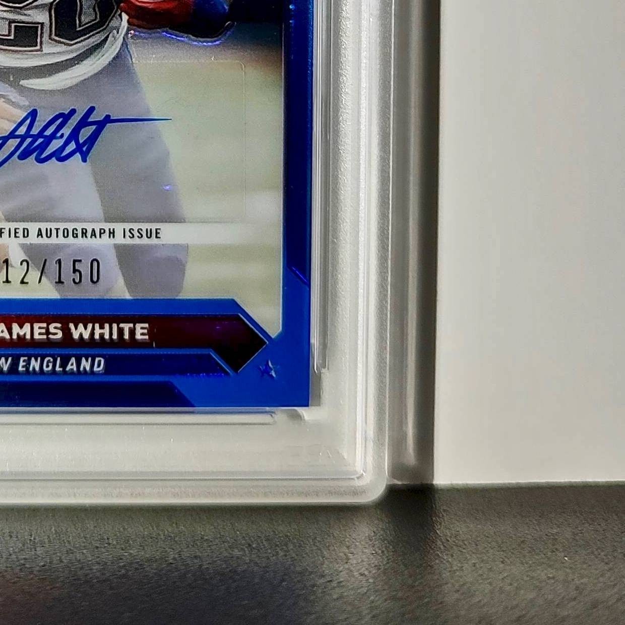 James White 2023 Topps Chrome #TCA-JWH Blue Refractor 12/150 PSA 10 Auto 10