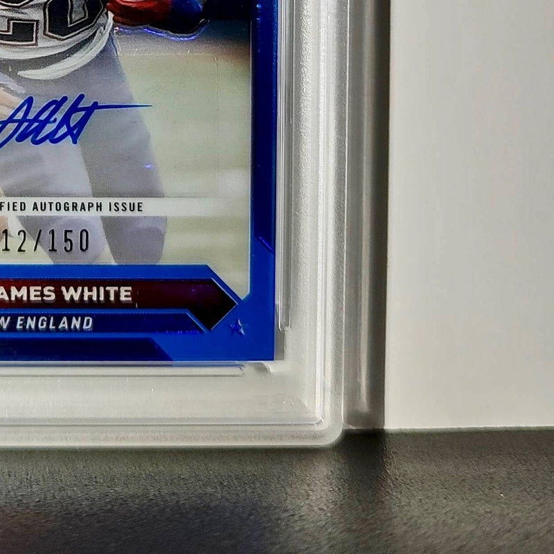 James White 2023 Topps Chrome #TCA-JWH Blue Refractor 12/150 PSA 10 Auto 10