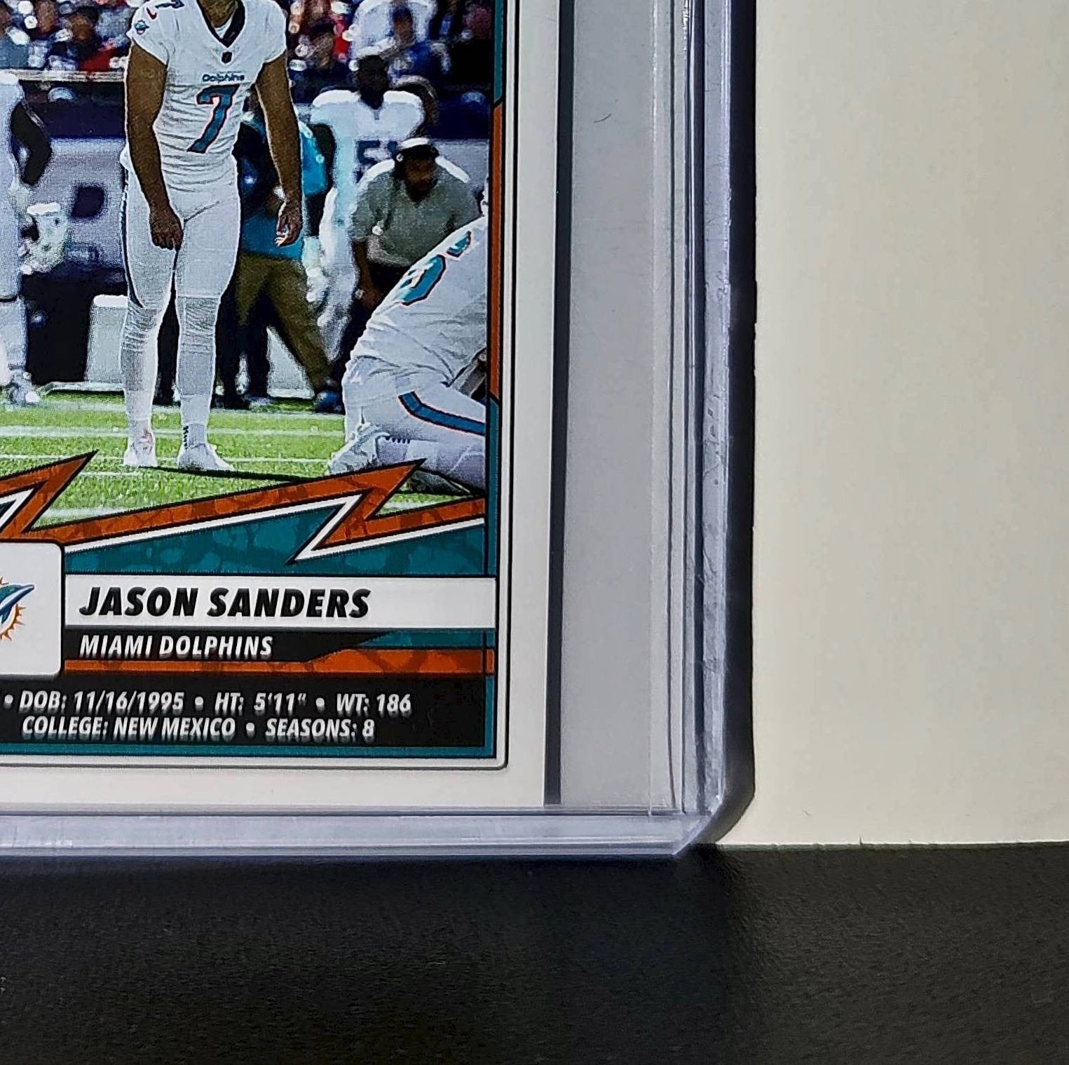 Jason Sanders 2025 Panini NFL #68 Sticker Miami Dolphins