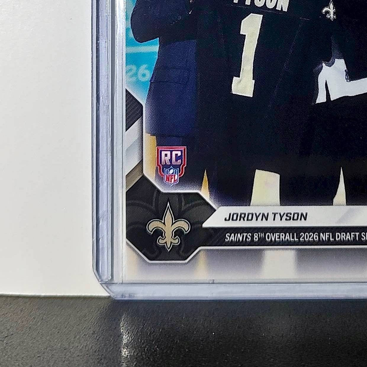 Jordyn Tyson Rookie 2026 Topps Now Draft Night #JTYS Card New Orleans Saints