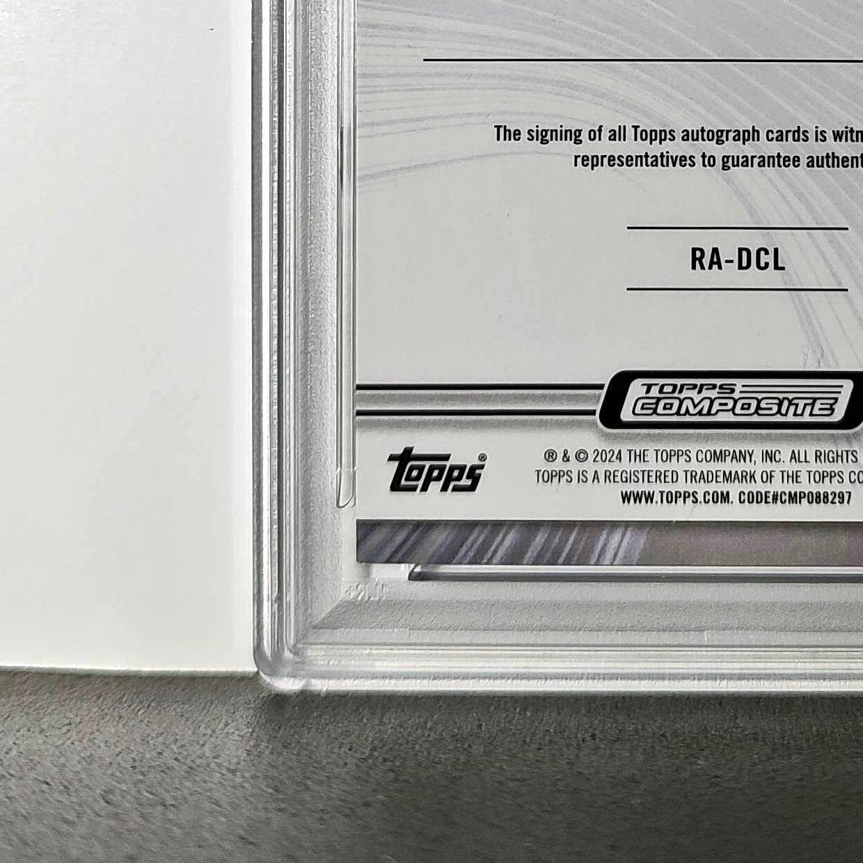 Dallas Clark 2023 Topps Resurgence #RA-DCL White Surge 38/125 PSA 9 Auto 10