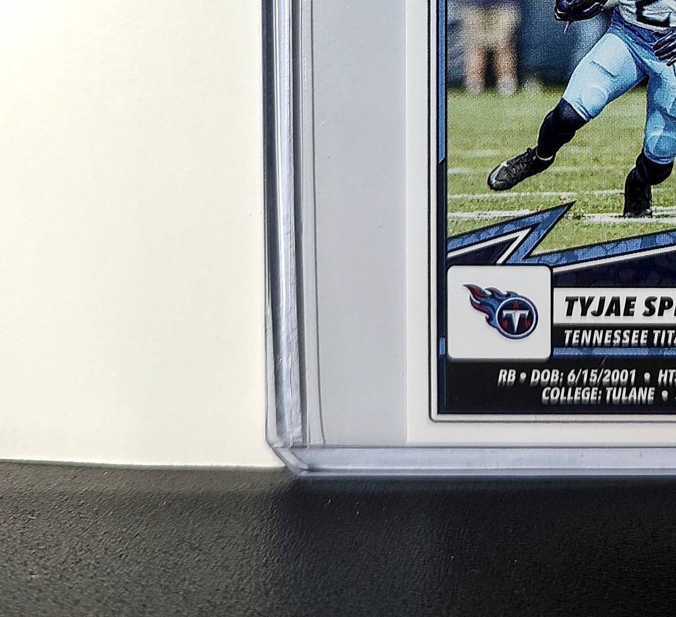 Tyjae Spears 2025 Panini NFL #218 Sticker Tennessee Titans