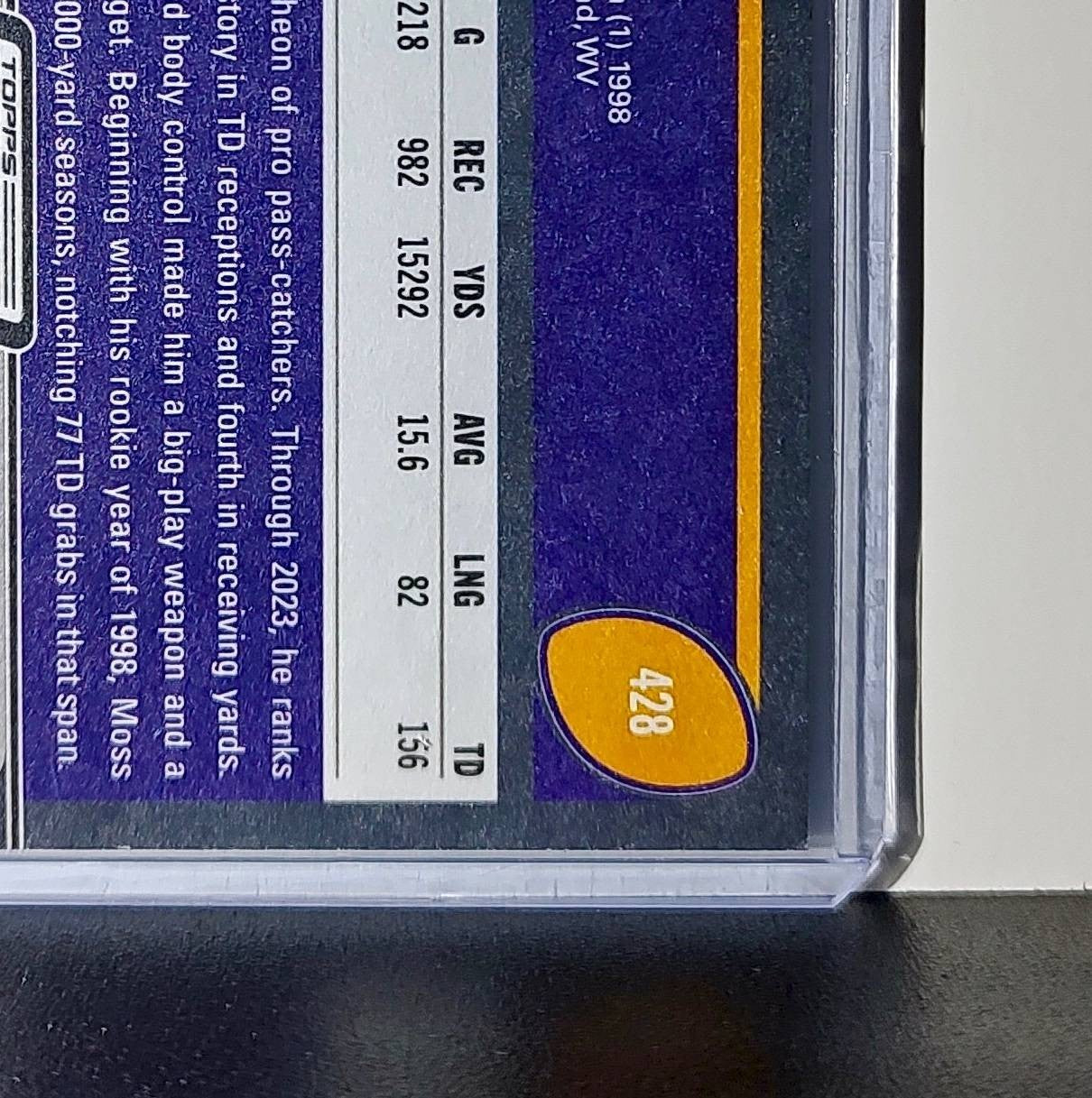 Randy Moss 2023 Topps NFL #428 Composite Football Card Minnesota Vikings